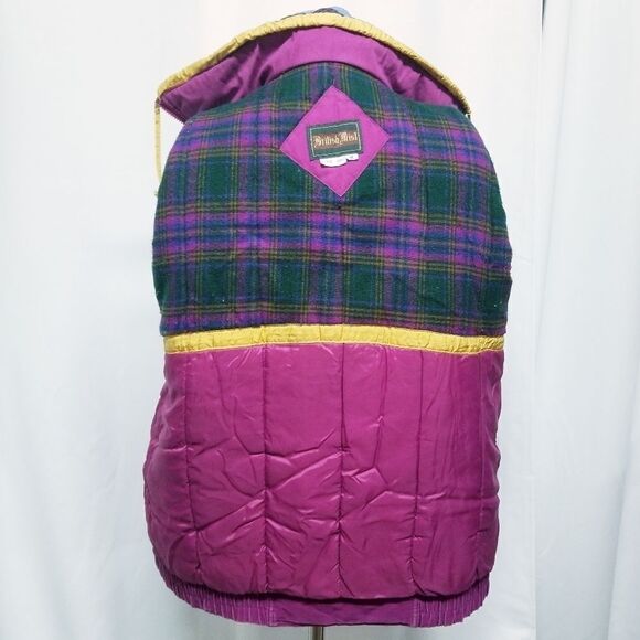 Vintage 90s y2k Puffy Puffer Warm Winter Snow Ski Jacket British Mist Woman's Md - Picture 6 of 10